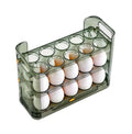 Large Capacity Egg Holder for Refrigerator Egg Fresh Storage Box for Fridge Storage Clear Plastic Organizer