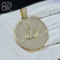 Allah Shape Moissanite Pendants Factory Custom Iced Out Gold Plating 925 Silver VVS Hip Hop Necklace Pendant