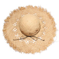 Women Summer Colorful Beach Foldable Straw Hat Washable Floppy Fashion Sun Straw Hat with Large Brim