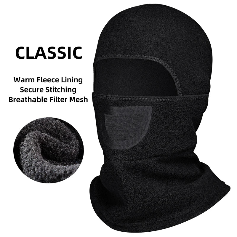 ROCKBROS 6 in 1Multifunctional Balaclava Hat Outdoor Sports Ski Bike Fleece Face Neck Mask Wind Stopper