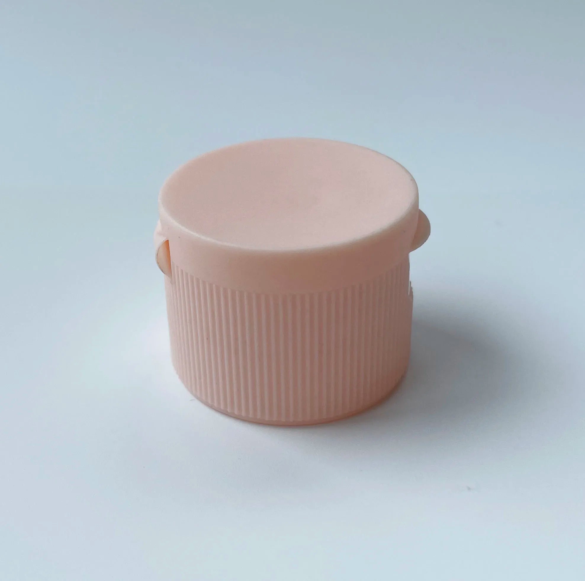 24-410 24/415 PP Pink Ribbed Flip Top Cap With HIS Foil Liner