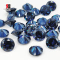 Baifu Jewelry Hot Sale 8mm Loose Round Middle Sapphire Cubic Zirconia for Ring Necklace Pendant