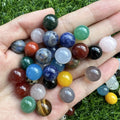 Natural Crystals Healing Stones Sphere Crystal Crafts Tiger Eye Amethyst Rose Mix Quartz Mini Ball