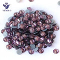 YANRUO Light Amethyst Rhinestone Mirror Glass Rhinestones Bulk Wholesale  Crystal for Dresses