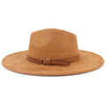 Wholesale Fashion Classic Sombrero Flat Wide Brim Felt Hat Vegan Suede Fedora Hat for Men Women Jazz Panama Fall Winter