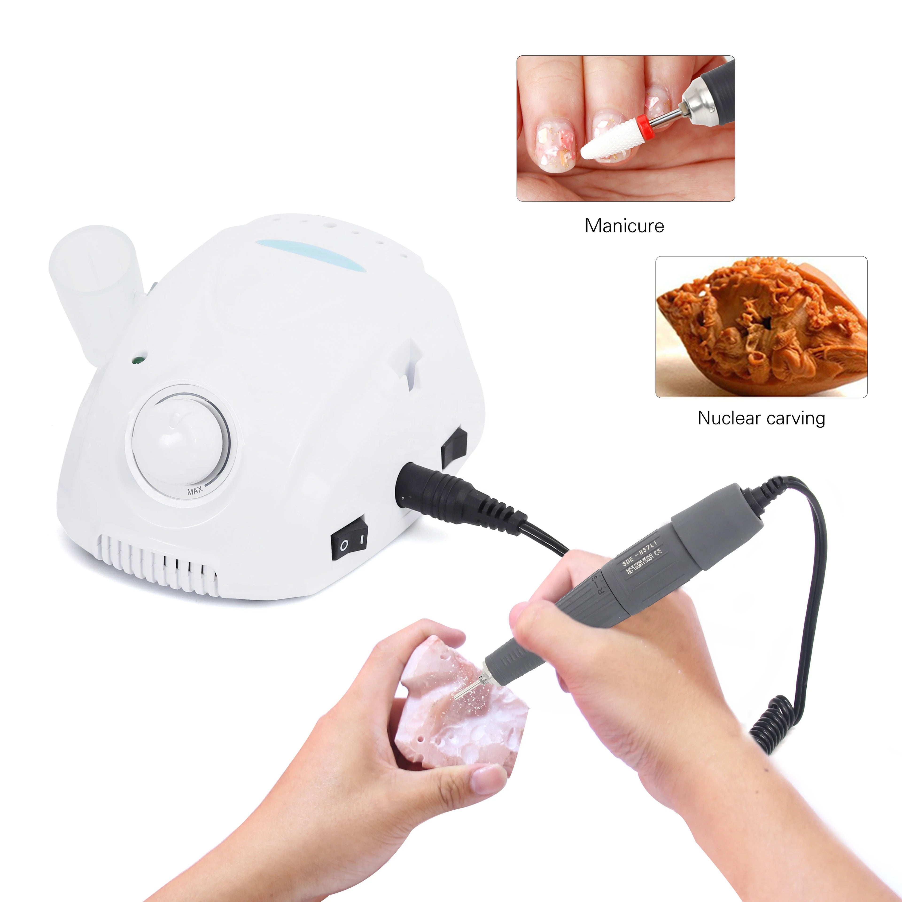 New 35000rpm Brush Handpiece SDE H37L1 Nail Drill Micromotor Jewellery Engraving Jade Polishing Machine Champion 3