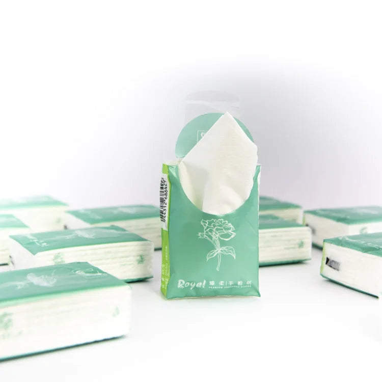 Water Absorbing Additive-Free Pocket Tissue Paper Facial Bamboo Tissue Target Facial Tissue