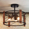E26  Bulb Retro Farmhouse Post Modern Ceiling Light Rustic for Home
