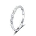 Fashion New Design 925 Sterling Silver Surround Small Diamond Moissanite Shine Ring Wedding Engagement Jewelry for Women