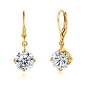 Fine Jewelry Woman Valentine's Day Christmas Gift Engagement Wedding 0.5ct 0.8ct 1.2ct Moissanite Diamond French Long Earrings
