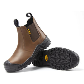 ANTENG Men's Anti-Slip Steel Toe Safety Shoes Outdoor Customizable for All Seasons