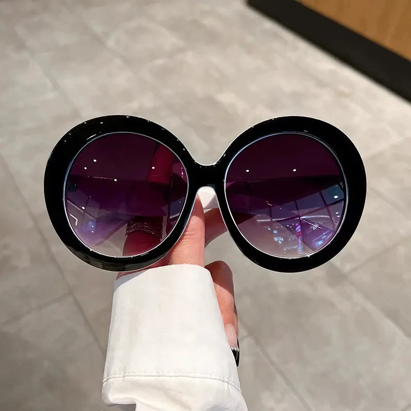 Wholesale Fashion Round Large Frame Sunglasses Personality Tide Sunglasses Hot Foreign Trade