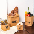 Waterproof Paper Flower Pot Holder Eco-Friendly Heavy-Duty Washable Kraft Paper Reusable Flower Gift Food Packing Bag