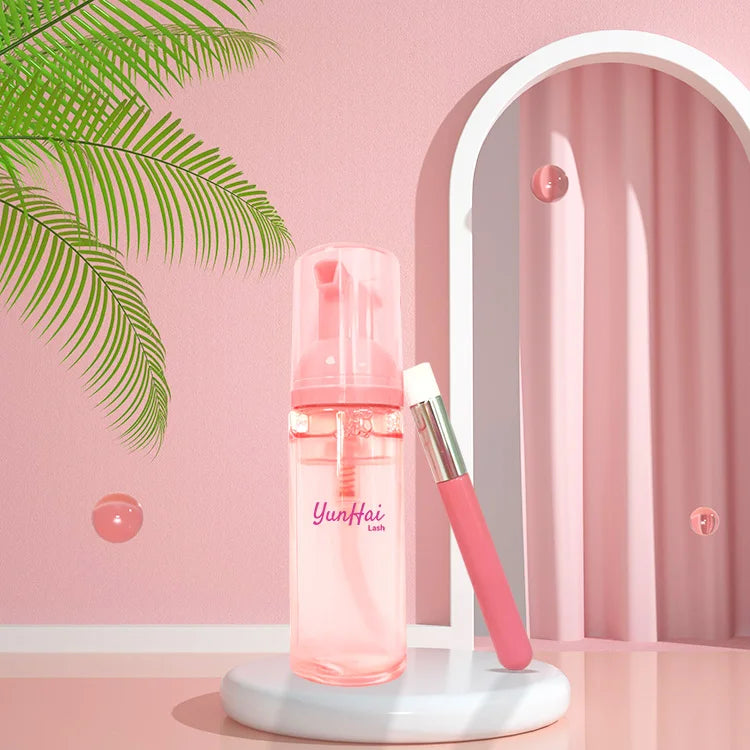 Custom Lashshampoo Private Label Lash Cleanser Vegan Eyelash Extension Cleanser Lash Shampoo for Lash Wash Eyelash Foam Cleanser