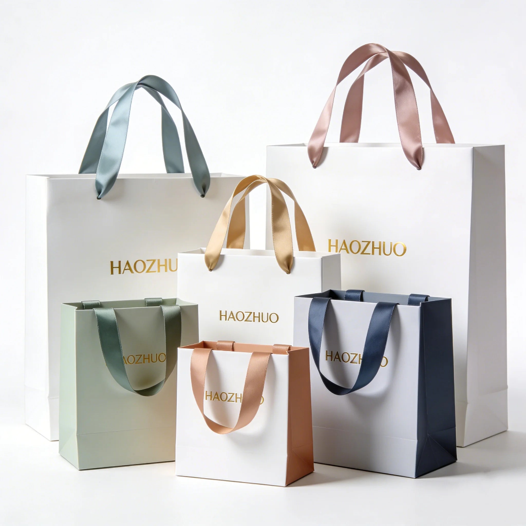 Custom logo Custom Size Luxury Brand Custom Logo Shoe Boutique Pink Packaging Gift Shopping Bag for Clothes Shoes