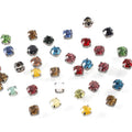 Quality Brass Silver Claw Sewtting Sew on Diamonds Wholesale 6mm Shoes Headwear Sew Making Round Crystal Rhinestones With Hole