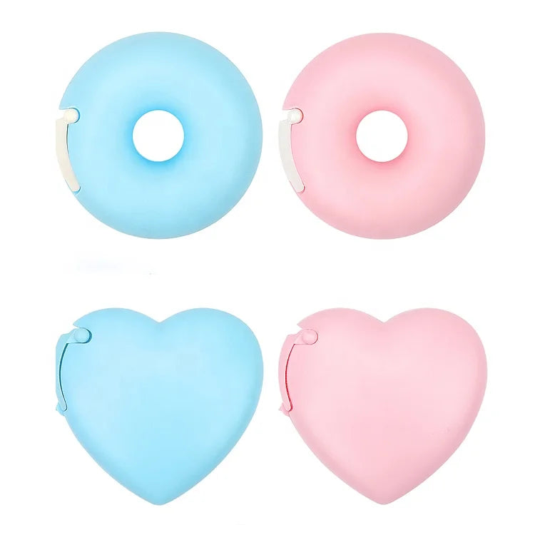 Wholesale Eyelash Extension Tool PE Eyelash Tape Cutter Heart Round Lashes Tape Dispenser