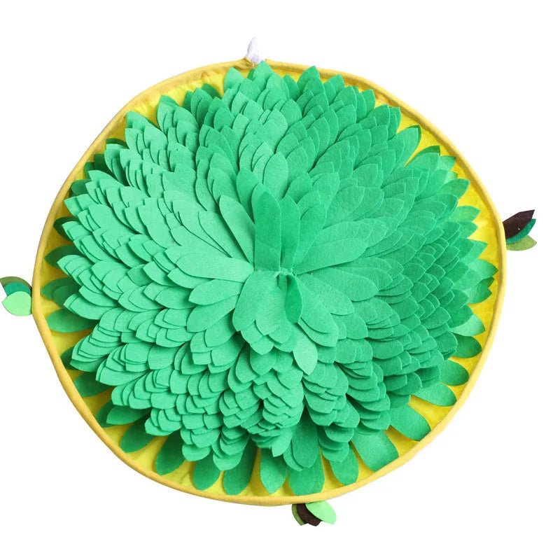 Designer Luxury Fiber Snuffle Mats Puzzle Encouraged Licking and Sniffing Rug for Dogs and Cats Travel-friendly Pet Mat