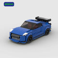 Creative Hot Sale Moc Brick Game Blue Assembled Sport Car for Boys Toys Gift Car Building Block Sets