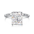 Dylam Fine Custom 8A CZ Engagement Moissanite Rings Diamond Wedding Jewelry S925 Sterling Silver Ring for Women 18K Gold Plated