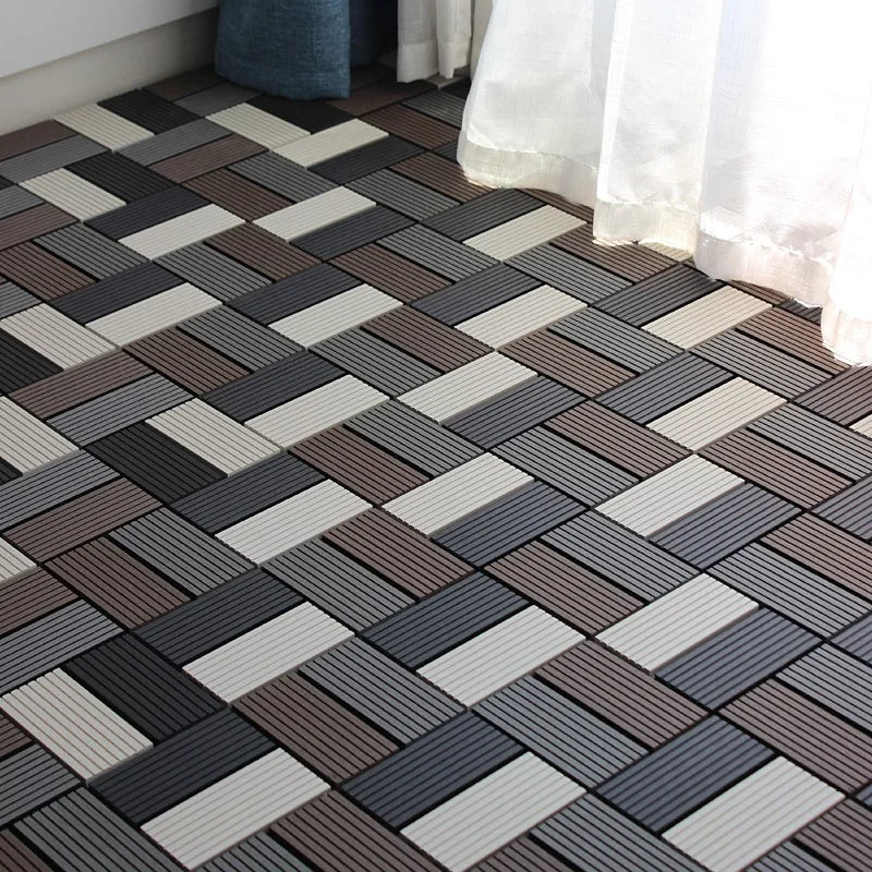 Wholesale Exterior Uv-Resistant Anti-Slip DIY Interlocking Deck Tiles Wpc Composite Decking Wpc Decking Outdoor