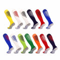 Hot Selling Men'S and Women'S Children'S Polyester Sports Socks Solid Colors Football Socks Knee High Athletic Soccer