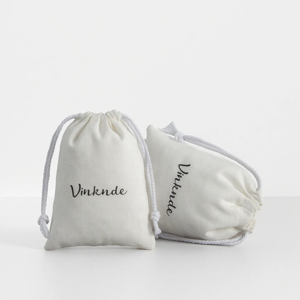 Factory Sale Eco-Friendly White Cotton Dust Bag 7*9 cm Drawstring Pouches for Earrings Cosmetic Jewelry Packaging with Rope