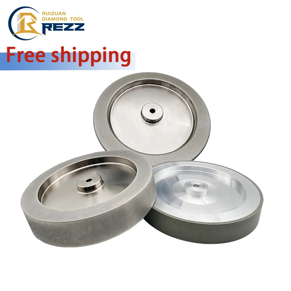 8in 6in 1A1Wheel Diamond Electroplated Diamond CBN Flat Shape Grinding Wheel for Knife Stone Sharpening HSS Tools