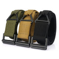 Wholesale 43mm Outdoor Men's Tactical Nylon Training Belt  With Triangle D-Ring V-ring Rigger Belt Tactical Web Belt
