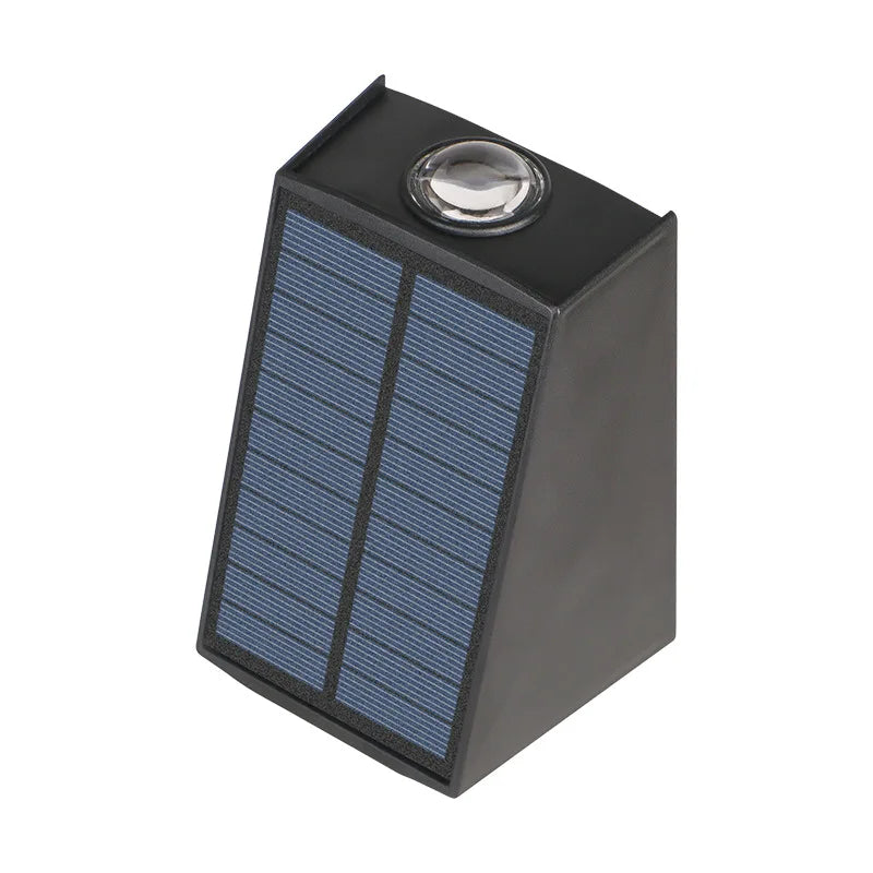 Howlighting Waterproof Warm White up Down Luminous LED Light Garden Porch Solar Powered Outdoor Wall Light
