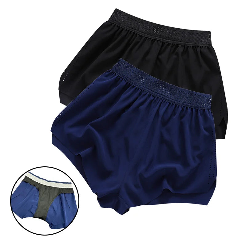 Mens Breathable Elastic Waistband Jogger Shorts Adults Gym Fitness Light Weight Shorts Mens Gym Running Shorts
