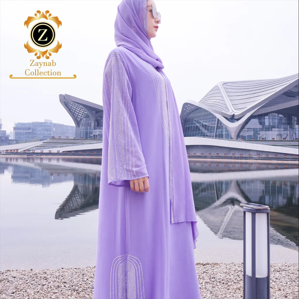 Zaynab Abaya Islamic Clothing Prayer Burqa Women Hooded Robe Maroc Wedding Dress Abaya Women Muslim Dress Abaya