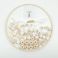 Bamboo Mobile Bell DIY Kit Bed Bell Circle with Different Kinds of Beads Heart