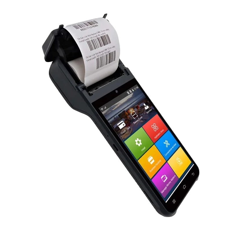 Z92 Bus Ticket Vending Machine Ual Screen Android Pos Terminal with Nfc Reader Point of Sale System Scanner