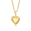 G724 Stainless Steel Jewelry Necklaces Gold Silver Pendant Love Heart Locket Necklace