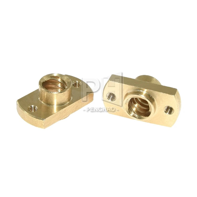 T8 Lead Screw Nut Pitch T8 X 8mm Flange Lead Screw Nut for CNC Parts Ender 3 CR-10 3D Printer Accessories