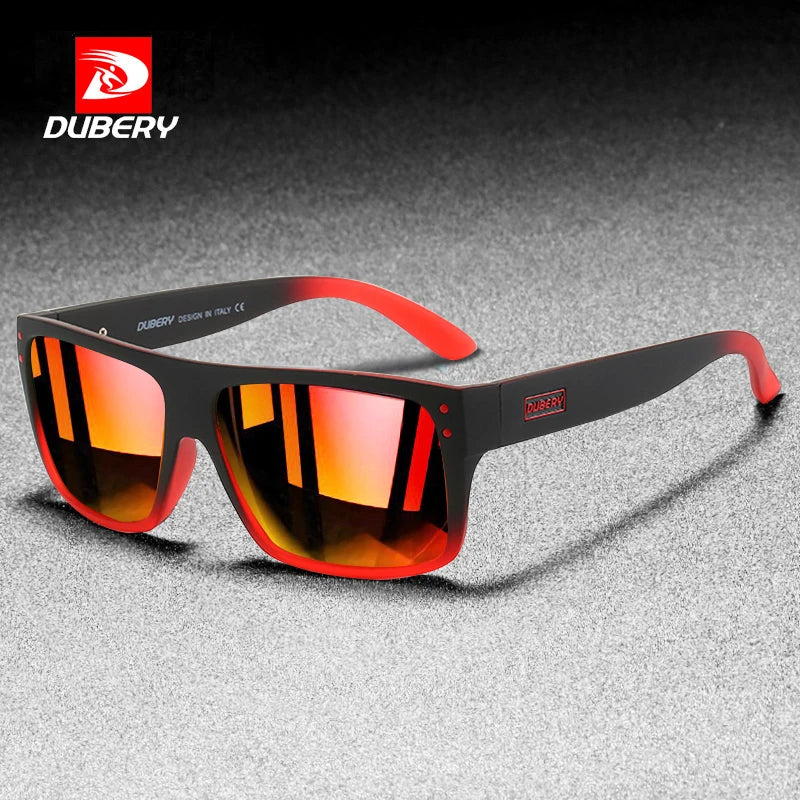 DUBERY Oversized Square Polarized Sunglasses Men Brand Fashion Sport Style Sun Glasses Male Outdoor Travel 100% UV Goggles D911