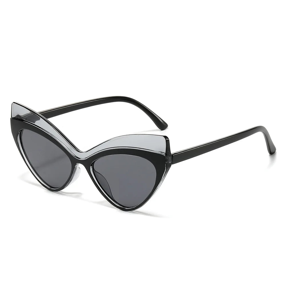 2024 New Fashion Cat-Eye Sunglasses Women Vintage Ready to Ship Sunglasses Streetwear High-Grade Outdoor Sunglasses