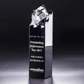 2025 Customized Diamond Crystal Plaque Glass Trophy Award Hot Sale with Laser and UV Printing