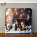 Custom Size 3D Christmas Design Fabric Backdrop 10x10FT Party Display 8x8FT Photography Backdrop for Weddings 3D Design Happy