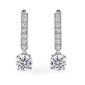 Hoop Earrings18K Gold Plated 925 Sliver Earring Hoop 6.5mm Moissanite  Statement Earrings for Women