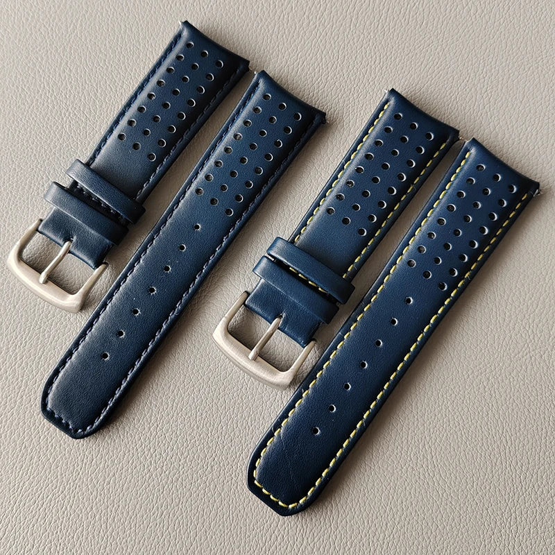 22mm 23mm Soft Leather Watch Strap Band with Pin Buckle New Model Pd244