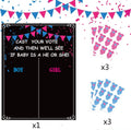 Gender Reveal Games 54 Voting Party Board With Voting Stickers Boy or Girl Gender Reveal Party Supplies for Gender Reveal Game