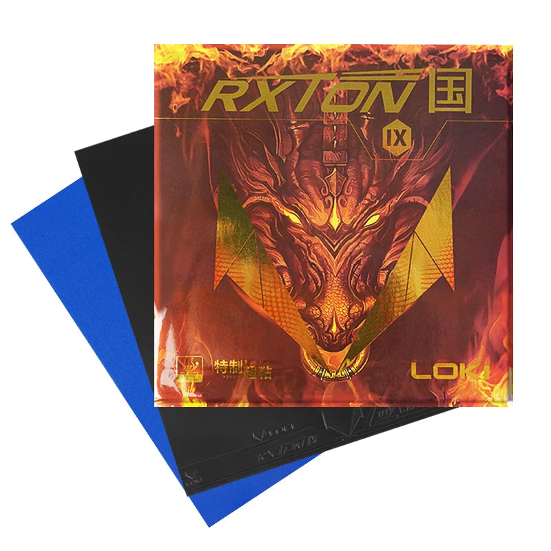 Loki Rxton 9 High Spin Table Tennis Racket Rubber Ittf Approve Super Sticky Battle National Table Tennis Rubber