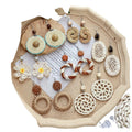 Wholesale Lafite Grass Wood Earrings Long Island Beach Inspired Drop Jewelry Simple Water Drop Design Fashionable Earrings