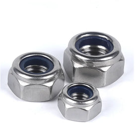 Stainless Steel Anti Theft Hex Nut Galvanized DIN 985 Hexagon Nylon Insert Lock Nuts