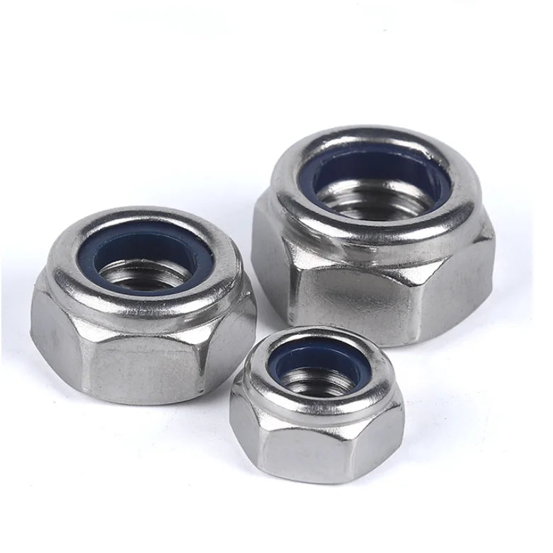 Stainless Steel Anti Theft Hex Nut Galvanized DIN 985 Hexagon Nylon Insert Lock Nuts