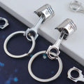 Car Engine Piston Style Keychain Creative Metal Piston Model Keyring Pendant Car KeyChain Accessories