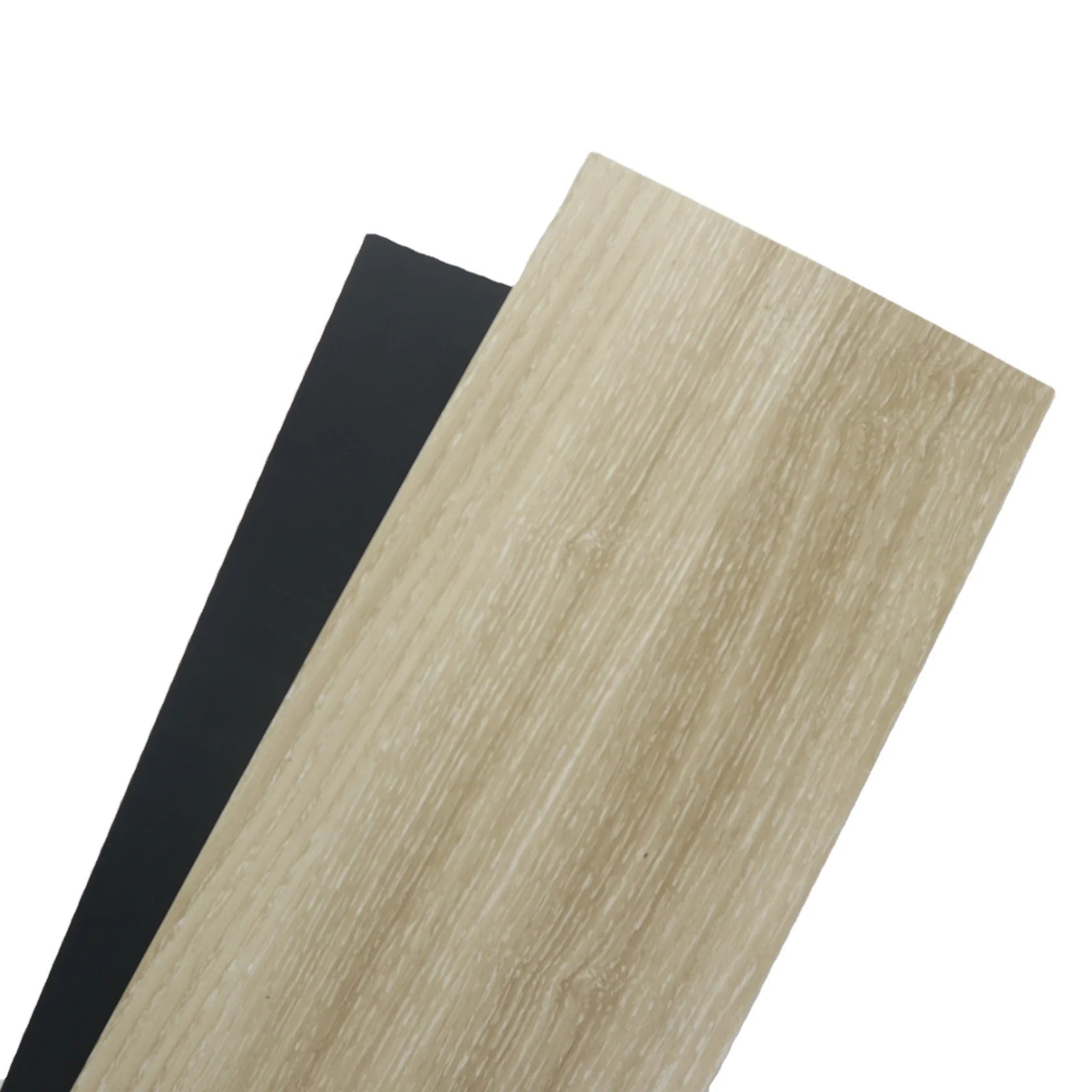 Beige Wood Grain Modern PVC LVP Flooring Dry Back 2.0mm Waterproof Anti-Slip Luxury Glue Down Click Vinyl Tile