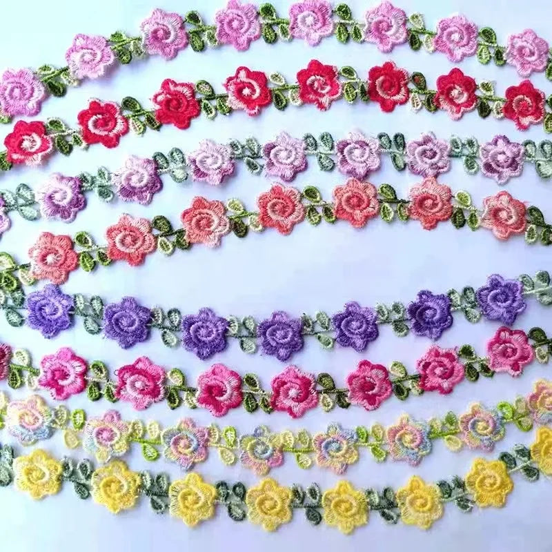 Spot 2cm Flower Embroidery Water-soluble Lace DIY Handmade Decorative Accessories Lace